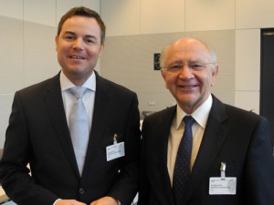 Die Wahlmänner Tobias Wald MdL und Peter Götz MdB in der Sitzung der CDU/CSU-Bundestagsfraktion der Bundesversammlung im Reichstag