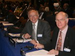 Peter Götz und Dr. Norbert Lammert bei einer Sitzung in Panama